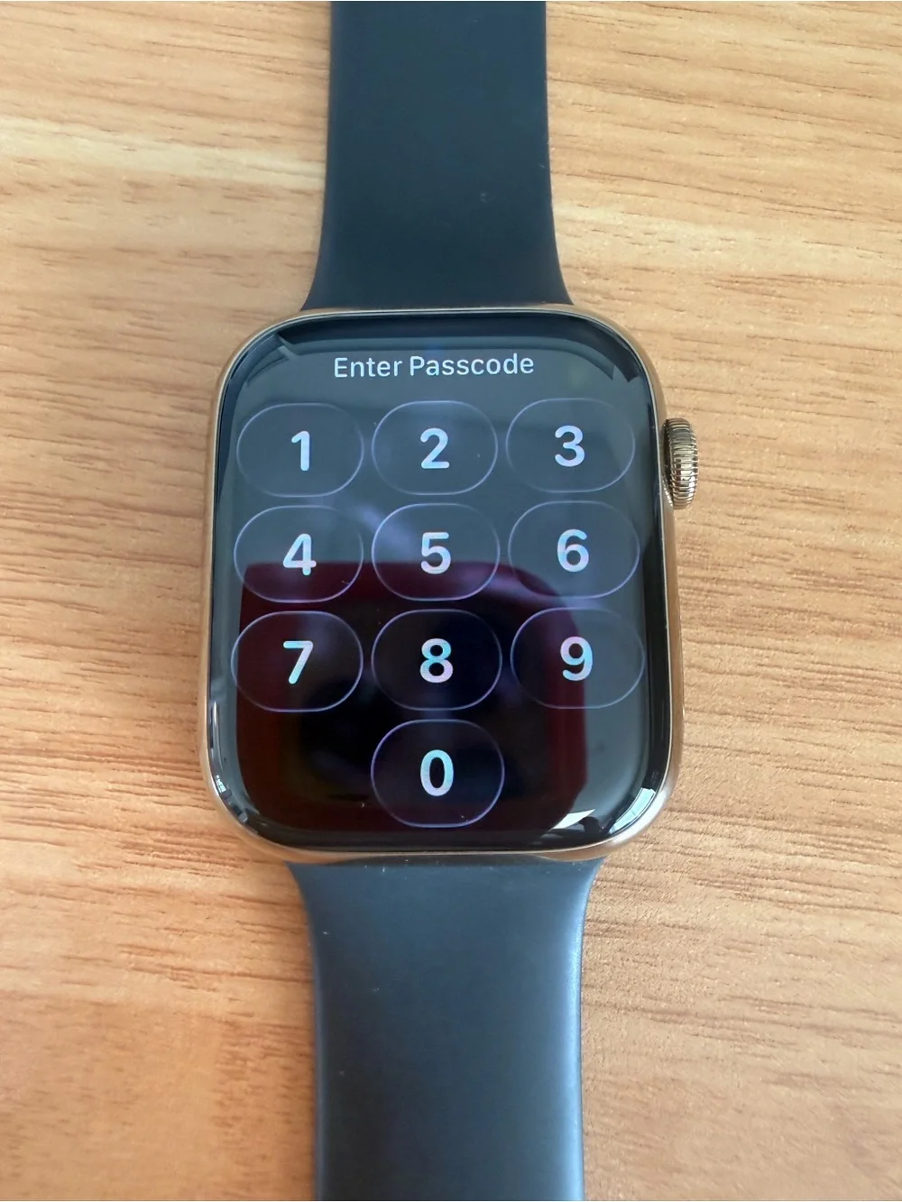 Black Smartwatch with Touchscreen and Silicone Sport Band